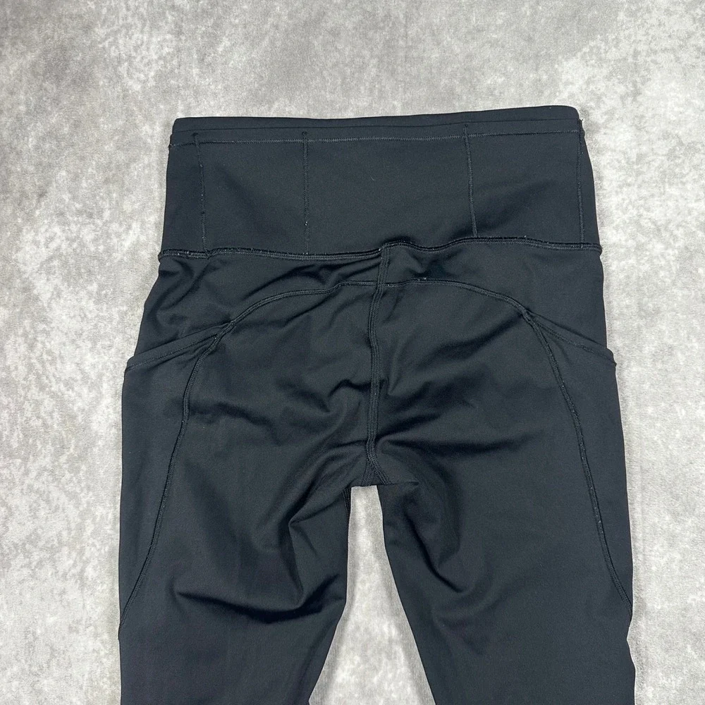 Lululemon Speed Up Tight Black High Rise Leggings Pockets Size 4 Athletic Yoga